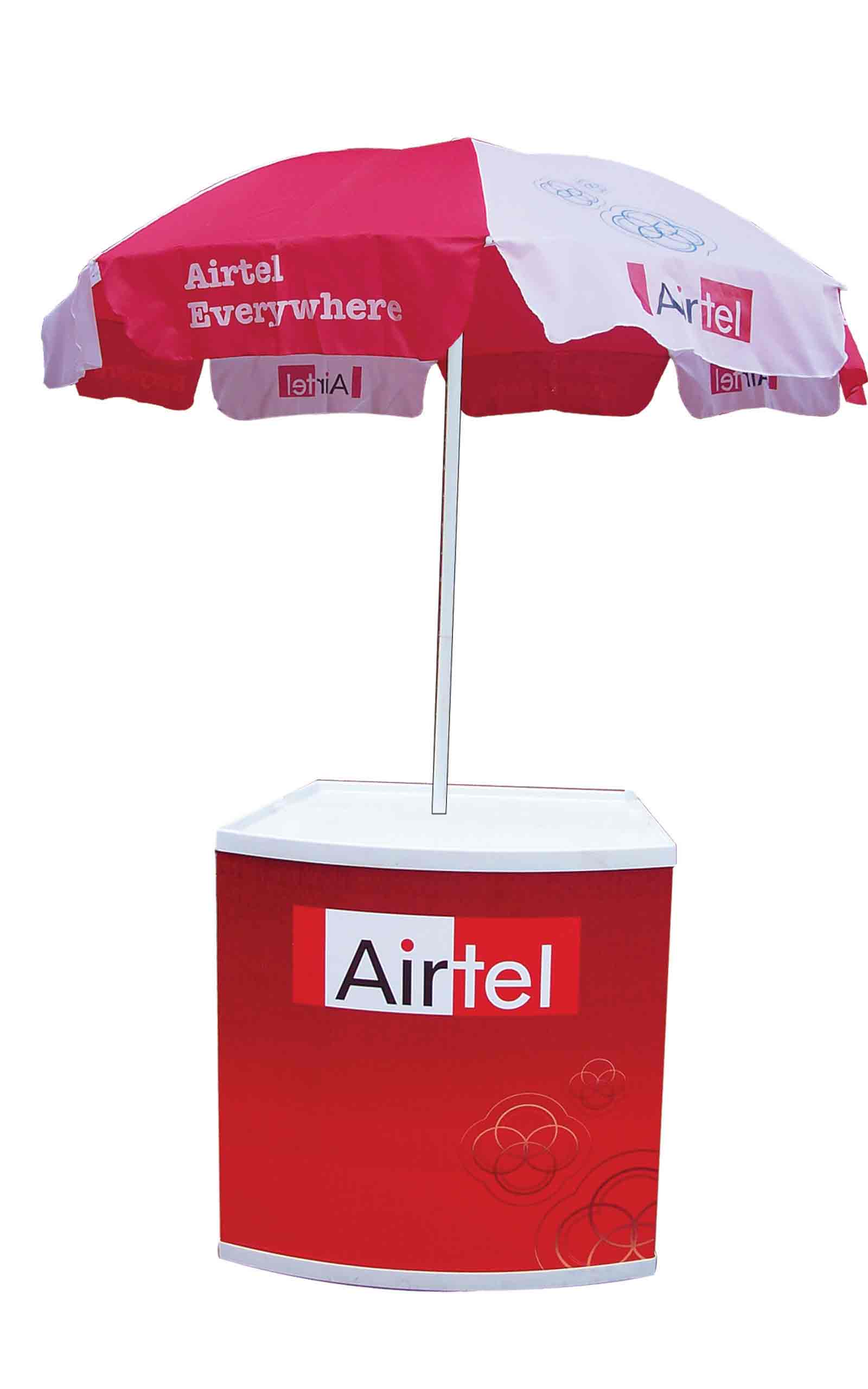 Promo Table with Umbrella