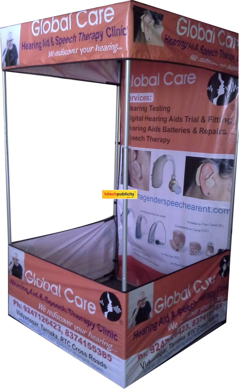 Hearing Aid Marketing Tent