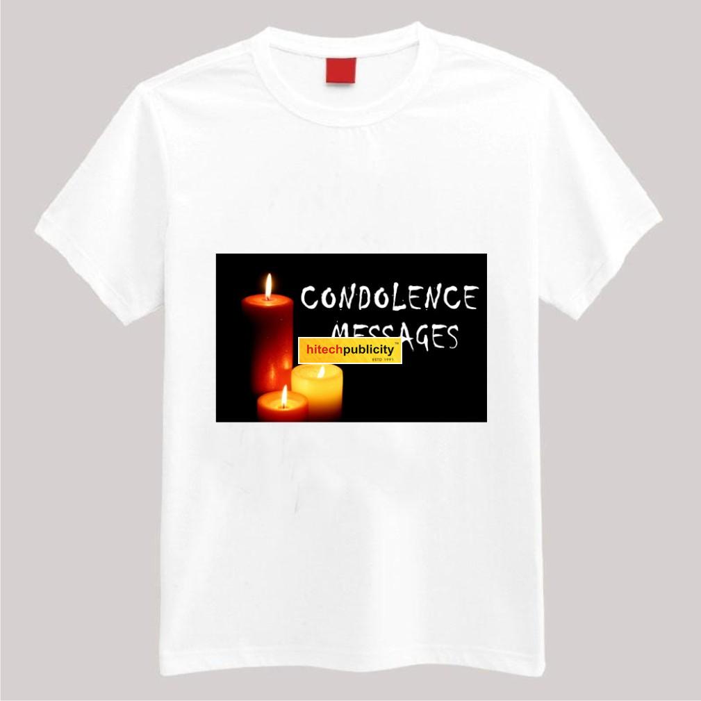 Condolence messages t shirts