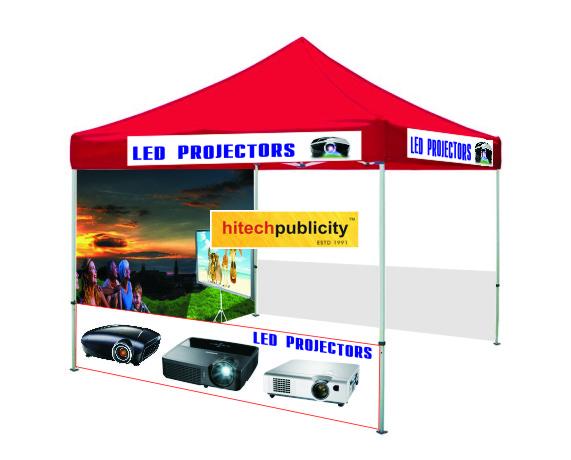 projector demo tent