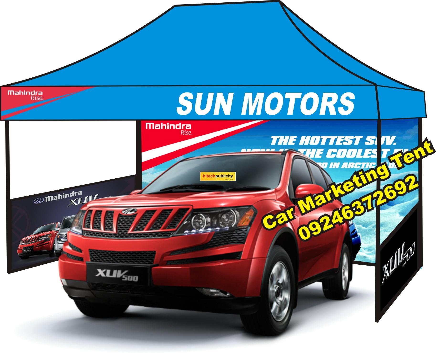 Mahindra Car Marketing Tent