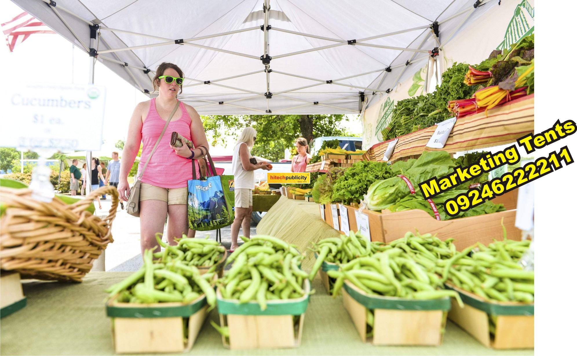 Vegetables marketing tent