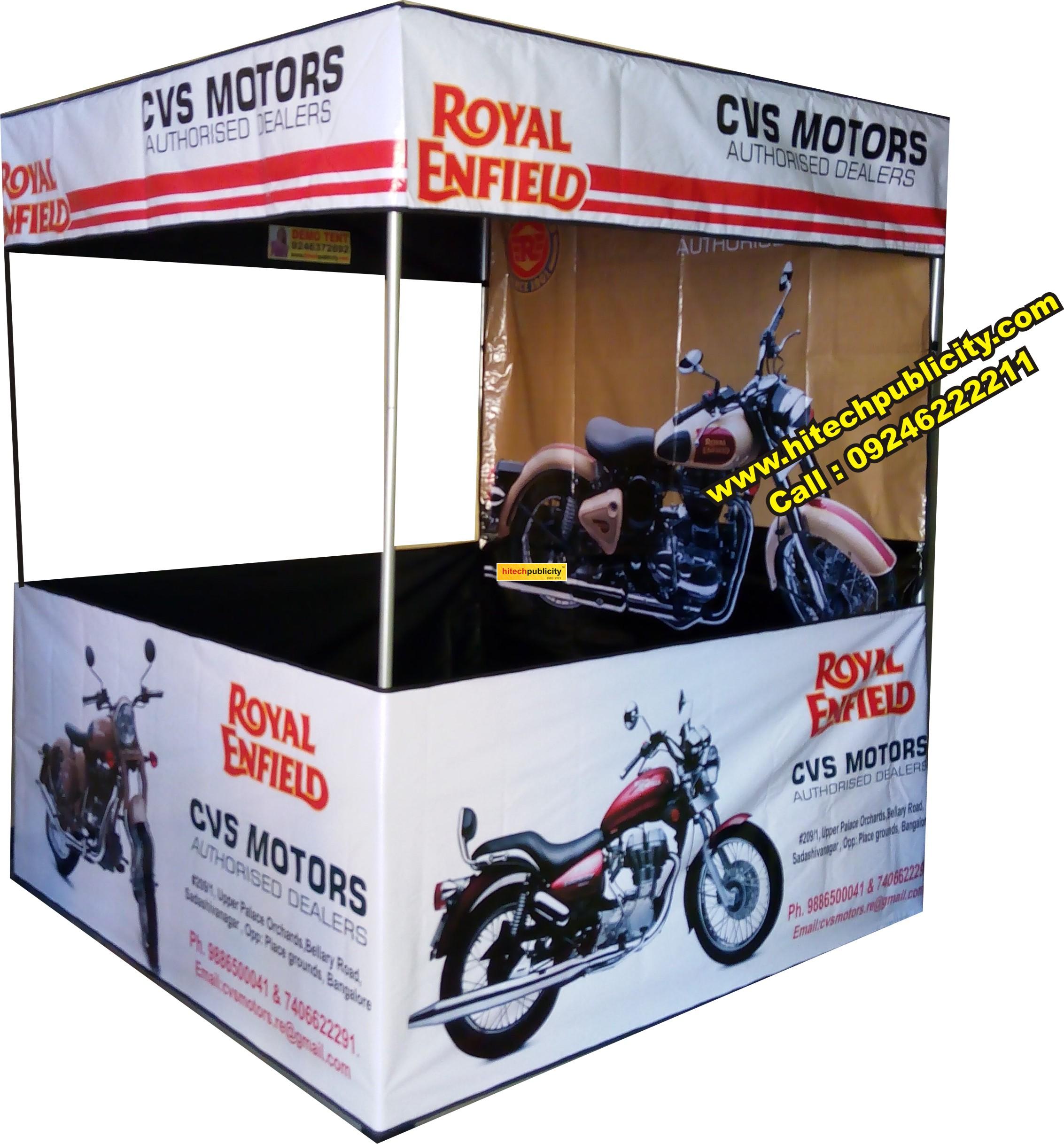 Marketing tents for Royal Enfield Dealers