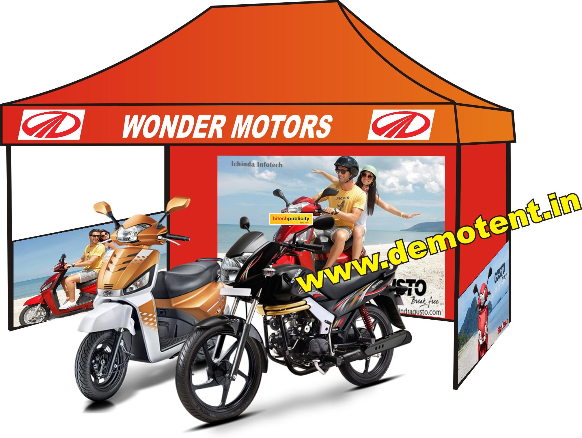 Mahindra Bike Display Tents