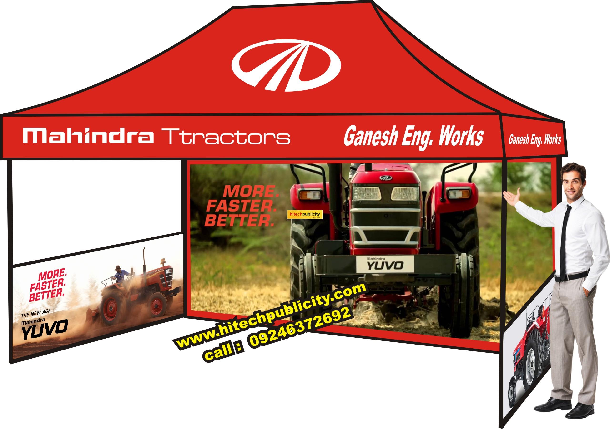 Mahindra Tractor Marketing Tents