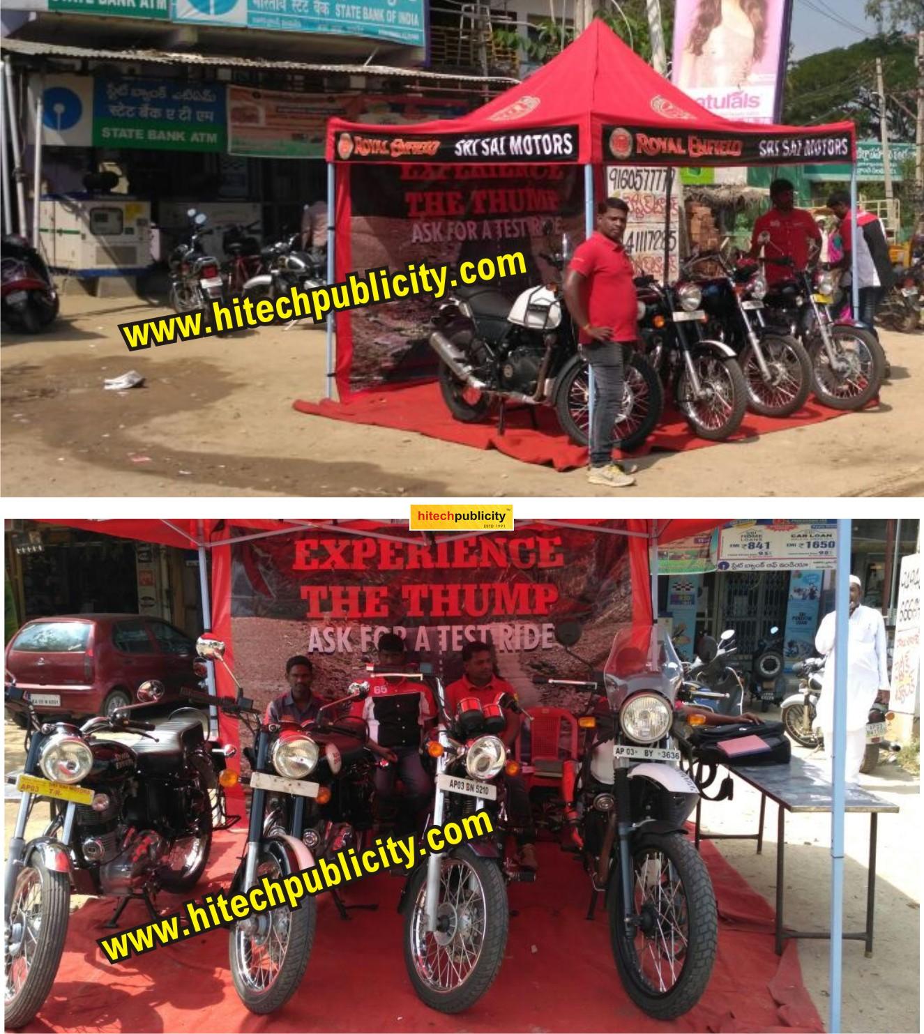 royal Enfield Demo Tents