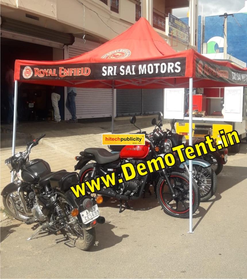 royal enfield marketing tents