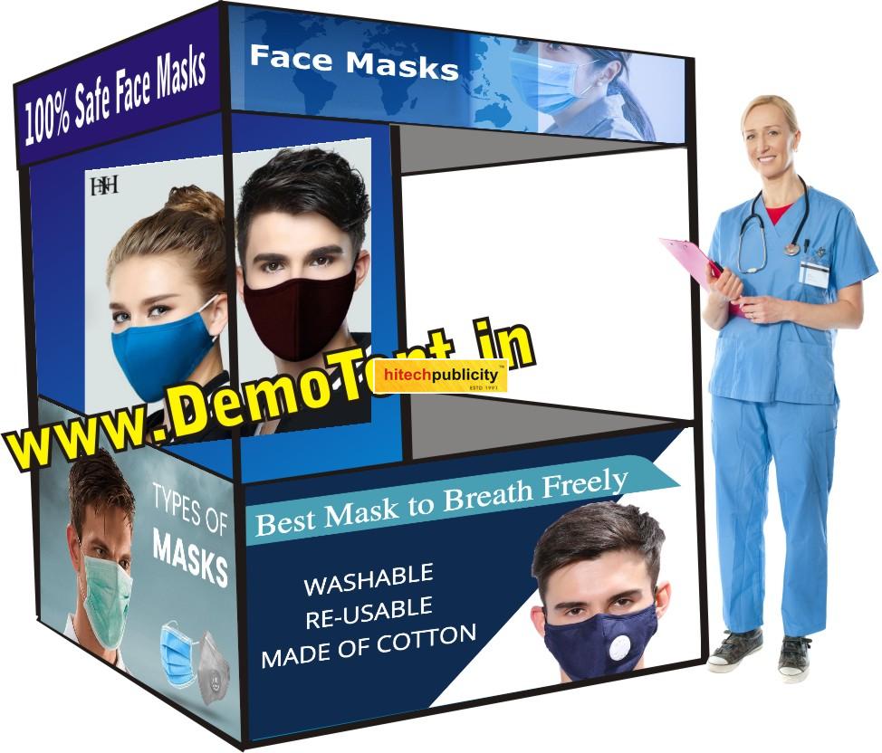 mask demo tents