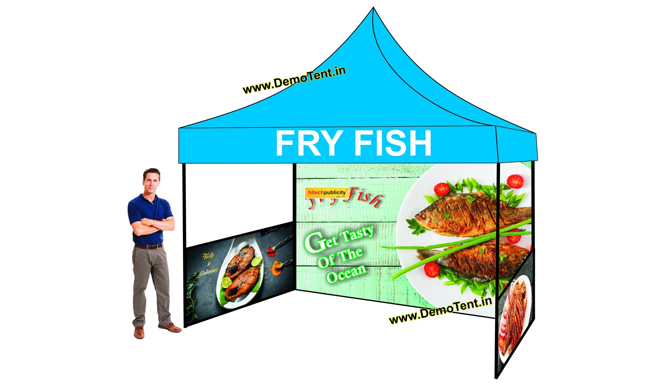 fry fish demo tent