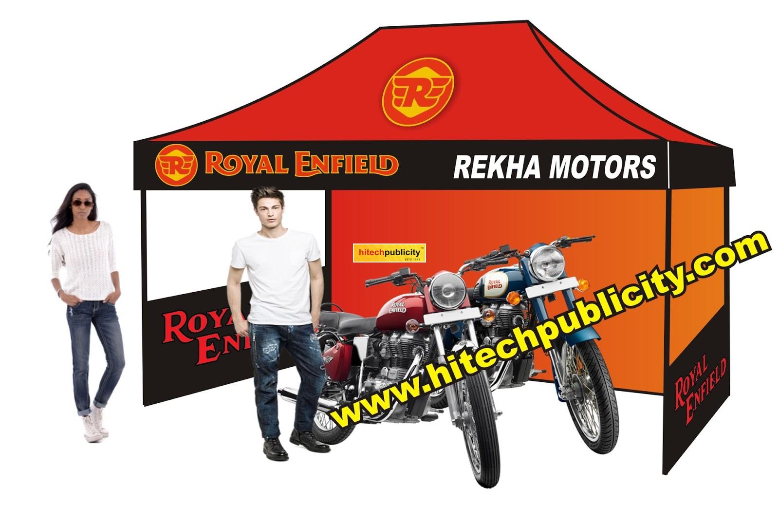 Marketing Demo Tents For Royal Enfield