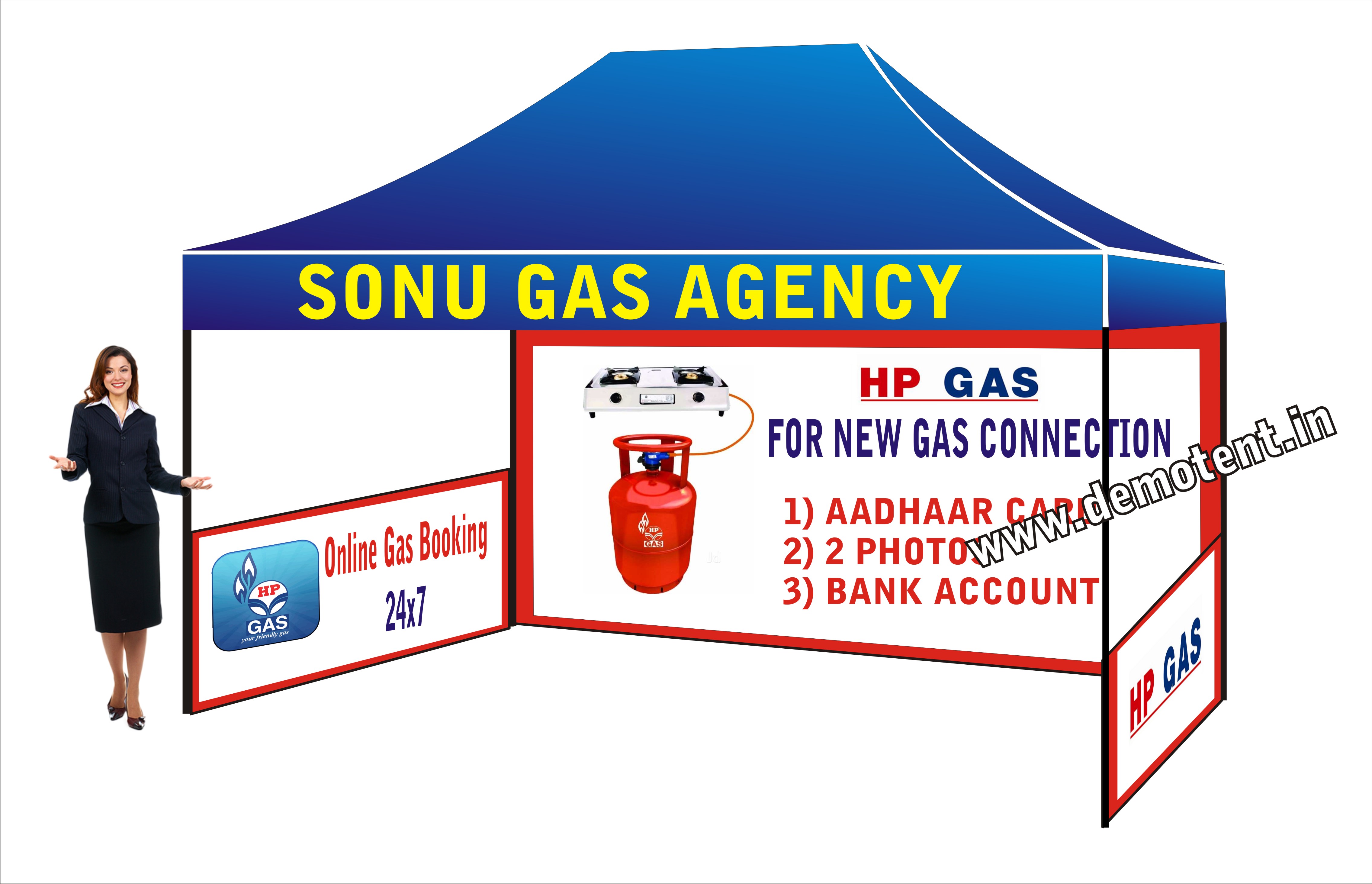 HP Gas Demo Tent Suppliers