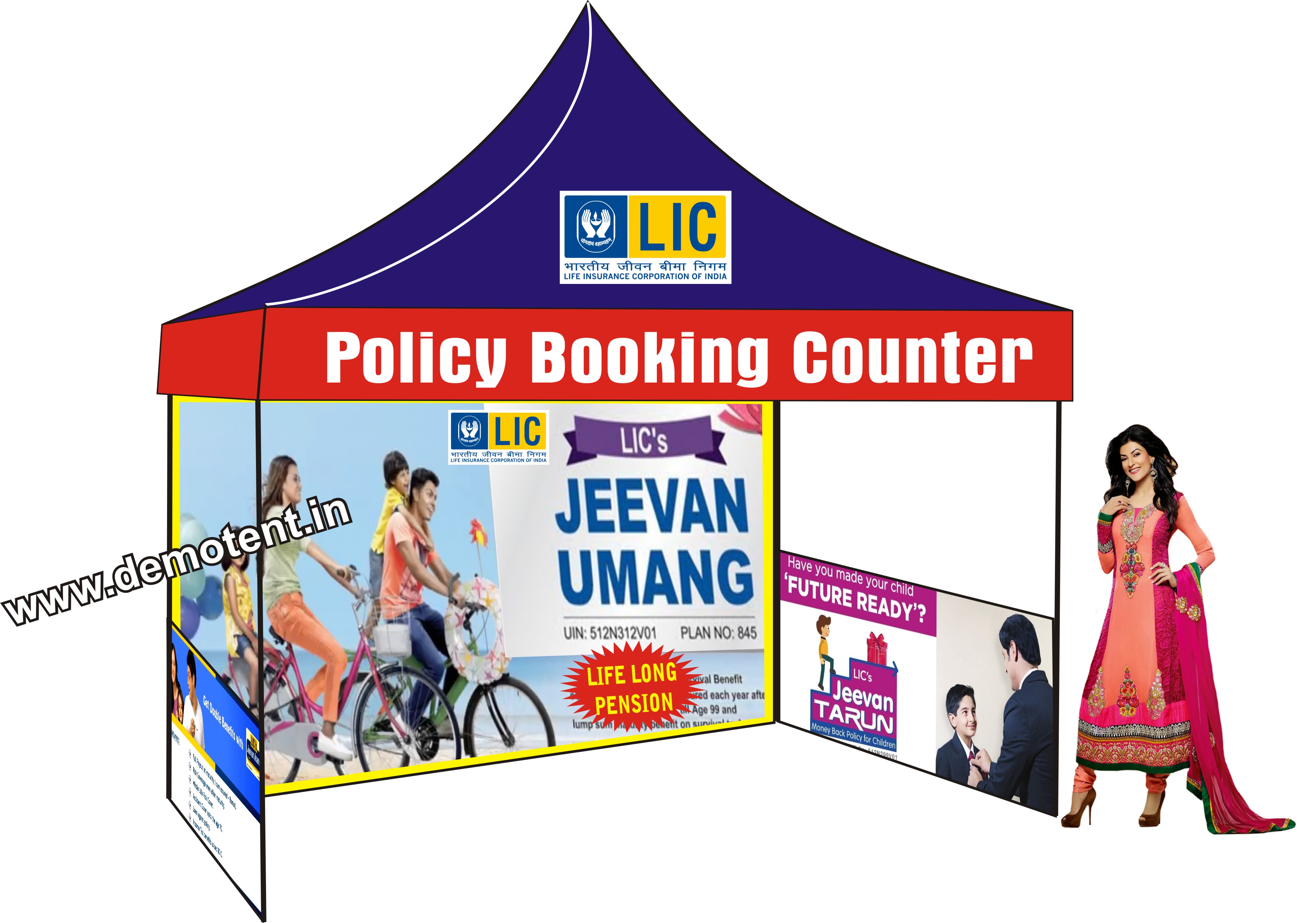 Demo Tents For Lic Agents